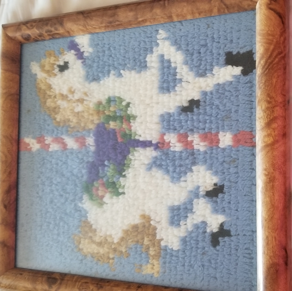 2 handmade baby frames